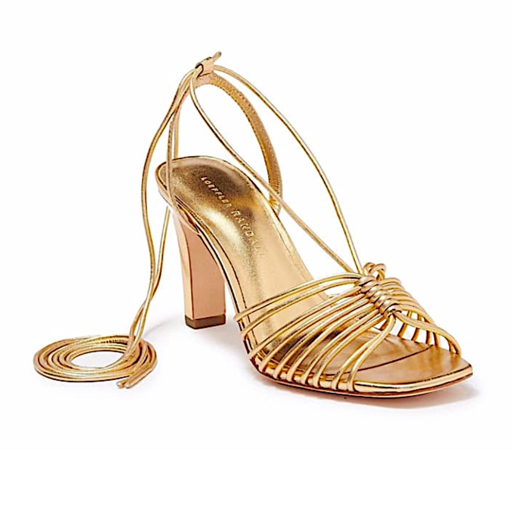 Loeffler Randall Women's Hallie Strappy Ankle Tie High Heel Sandals